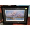 Image 1 : FRAMED WILDLIFE PRINT AUTUMN WINGS BY