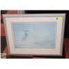 Image 1 : FRAMED WILDLIFE PRINT - BLUE MIST BY L