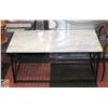 Image 1 : WICKER/WOVEN SIDE TABLE SOLID METAL FRAME H-20"
