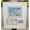 Image 1 : FRAMED WILDLIFE PRINT - ALBERTA GAME