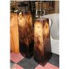 Image 1 : PAIR OF HEAVY DUTY VASES H-43.5" & 49"