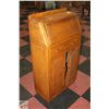 Image 1 : VINTAGE OAK SECRETARY WRITING DESK H-45" W-12"
