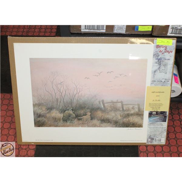 WILDLIFE PRINT - HERE THEY COME BY