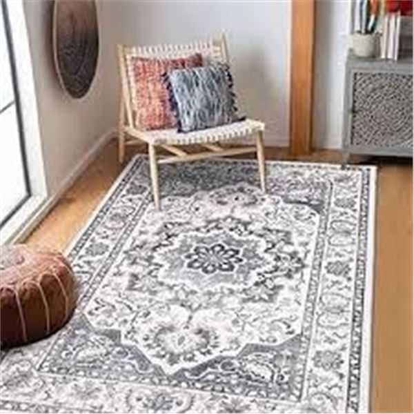 BRAND NEW TOPOTDOR 6 X 9FT AREA RUG GRAY