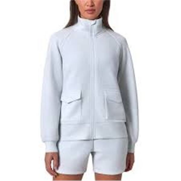 NEW MONDETTA XS WOMENS WHITE HOODIE FULL ZIP