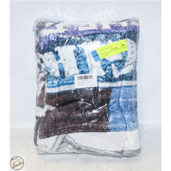 NEW I LOVE YOU THROW BLANKET 60 X 80"