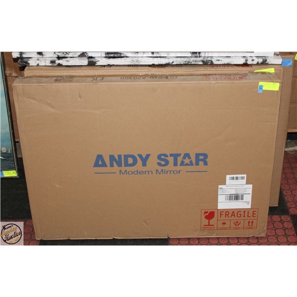 NEW ANDY STAR ARCHED MIRROR WALL MOUNT 35 X 22"