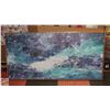 Image 1 : NEW FRAMED ABSTRACT DECORATION 75 X 150CM