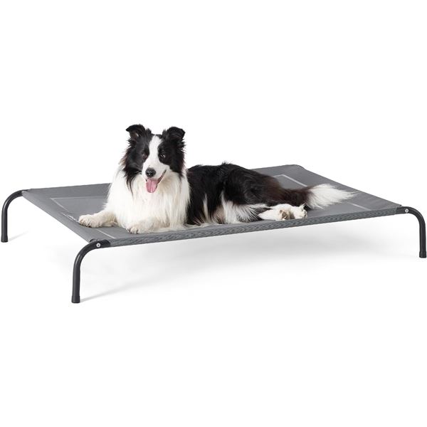 NEW ASSEMBLED AMAZON BASICS ELEVATED PET BED H-8"