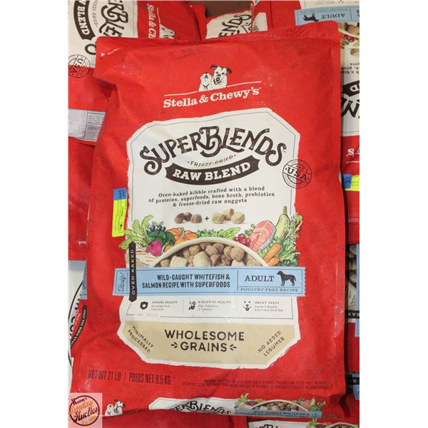 21LBS BAG OF STELLA & CHEWY'S SUPER BLEND FREEZE