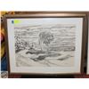 Image 1 : DON J. CARDINALL FRAMED DRAWING “YOUNG