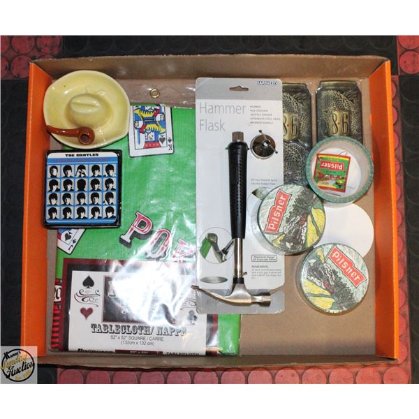 NEW ITEMS BARBUZZO HAMMER FLASK, POKER