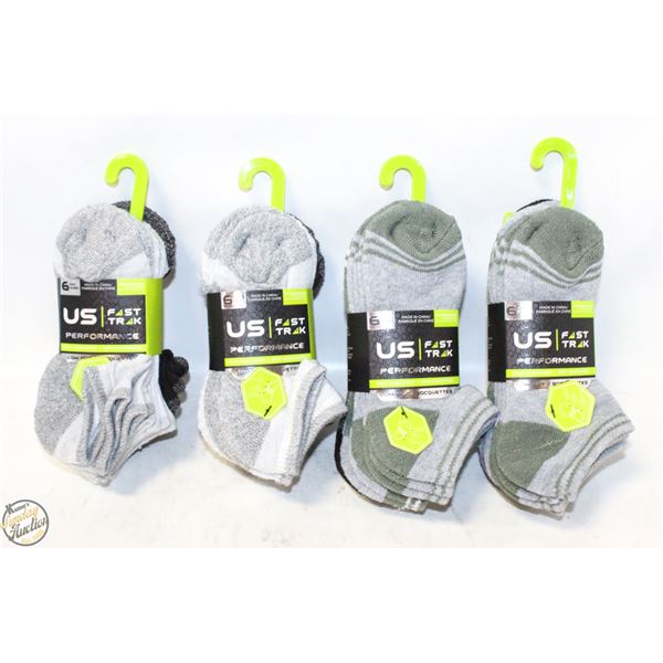NEW 24 PAIR BOY'S LOW CUT SOCKS