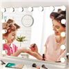 Image 1 : NEW DEPULEY LIGHTED VANITY MIRROR ROSE GOLD