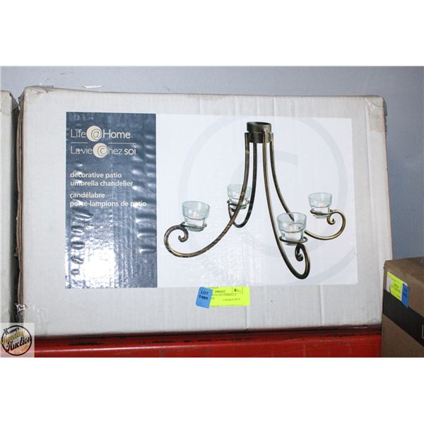 NEW DECOR PATIO UMBRELLA CHANDELIER