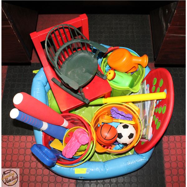 OUTDOOR CHILDRENS TOY BUNDLE ALL INSIDE A