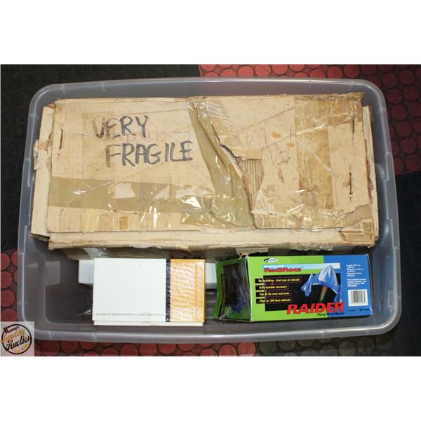 TUB OF 1970'S-90'S MODEL ROCKET PARTS+KITS