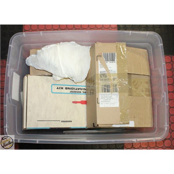 TUB OF 1970'S-90'S MODEL ROCKET PARTS+KITS