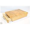 Image 1 : BUTCHER BLOCK WITH DRAWER