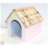 Image 1 : WOODEN KITTEN FELINE SMALL/MINI HUT