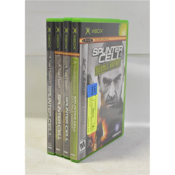 LOT OF 4 ORIGINAL XBOX GAMES, COMPLETE