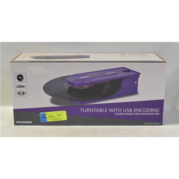 NEW SEALED SYLVANIA TURNTABLE W/ USB RECORDING