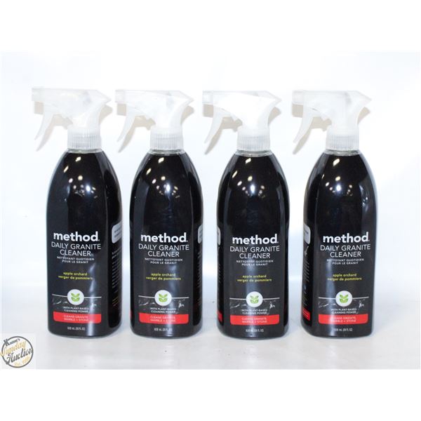 (4) 828ML METHOD GRANITE SPAY CLEANER APPLE ORCHAR
