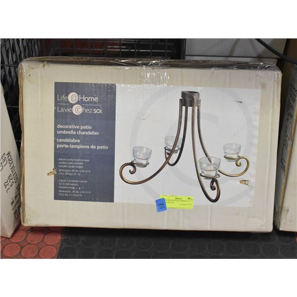 NEW DECOR PATIO UMBRELLA CHANDELIER