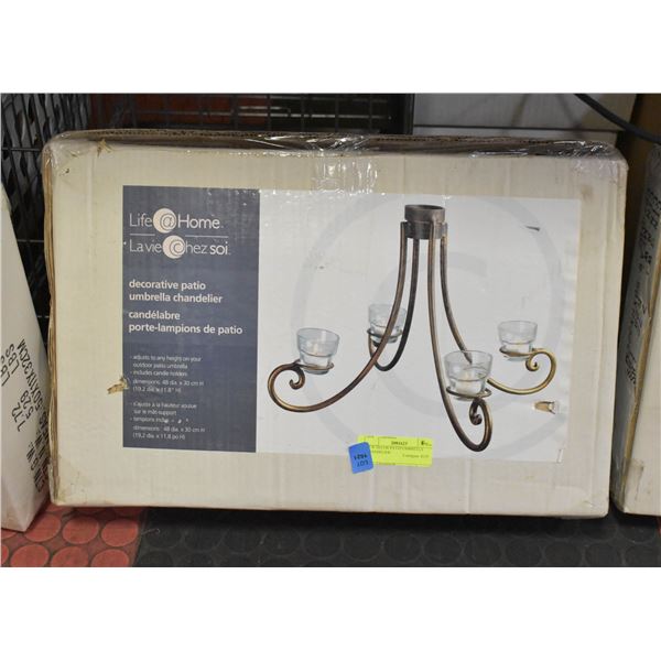 NEW DECOR PATIO UMBRELLA CHANDELIER