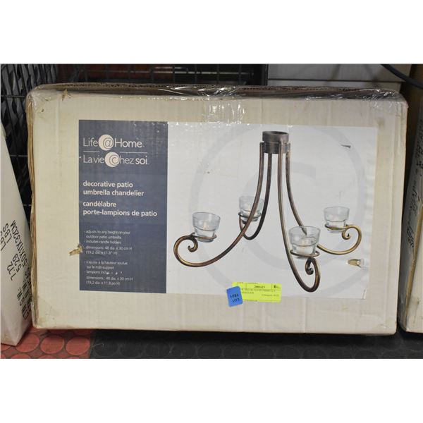 NEW DECOR PATIO UMBRELLA CHANDELIER