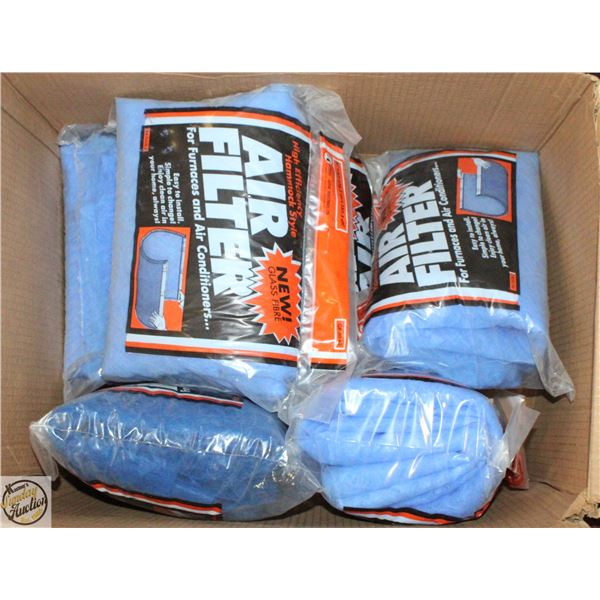 6 NEW HIGH EFFICIENCY AIR FILTERS FOR FURNACES