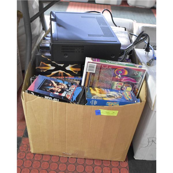 SONY VHS PLAYER AND TAPES