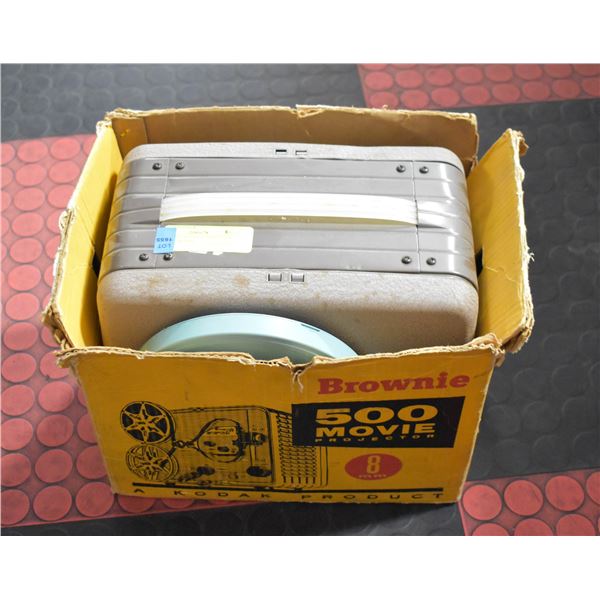 BROWNIE 500 MOVIE PROJECTOR WITH FILM 8MM