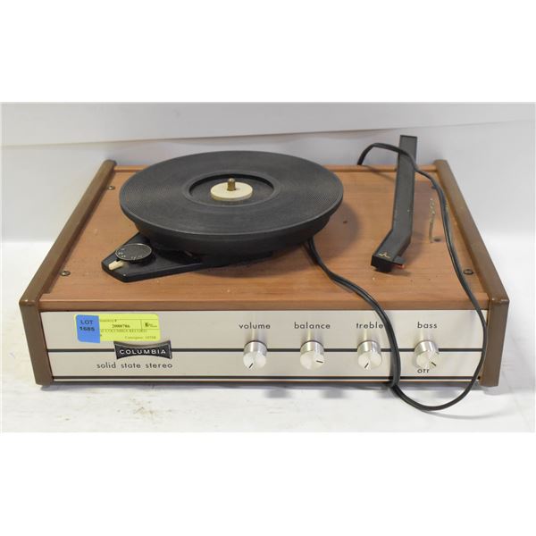 VINTAGE COLUMBIA RECORD PLAYER