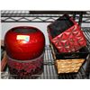 Image 1 : 4 PC HOME ACCENT STORAGE ITEMS