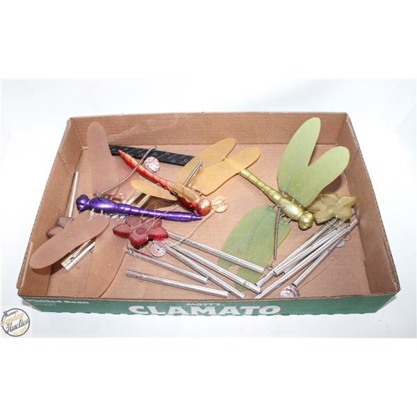 3PC SET OF DRAGONGLY WINDCHARMS