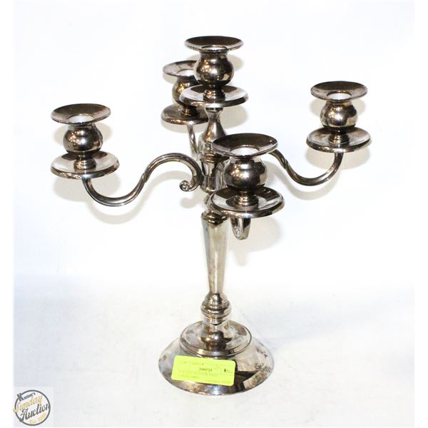 VINTAGE SILVER PLATED CANDELABRA