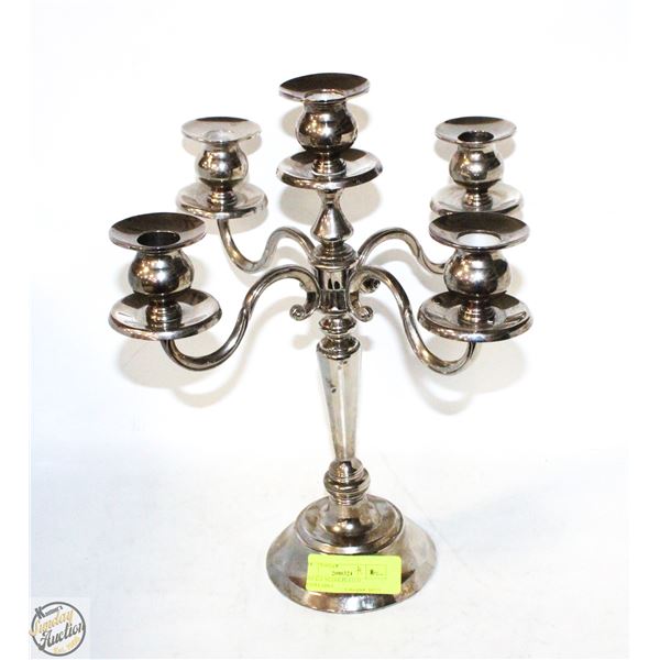 VINTAGE SILVER PLATED CANDELABRA