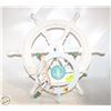 Image 1 : NAUTICAL WOOD CAPTAIN'S WHEELS WALL DECOR