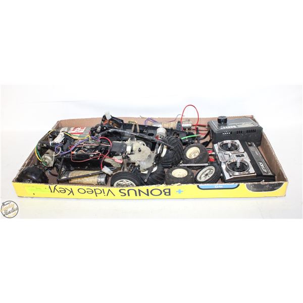 LOT OF RC PARTS AND COMPONENTS (GAS ENGINE)