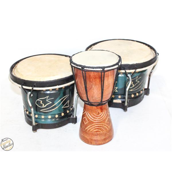 SET OF 3 BONGO DRUMS