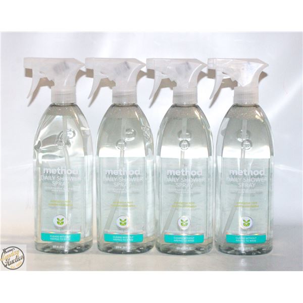 (4) 828ML METHOD DAILY SHOWER SPRAY CLEANER