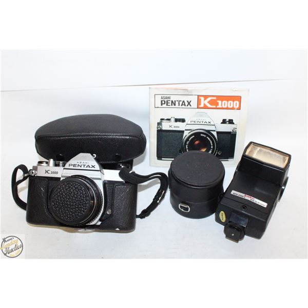VINTAGE PENTAX ASAHI K1000 FILM CAMERA IN