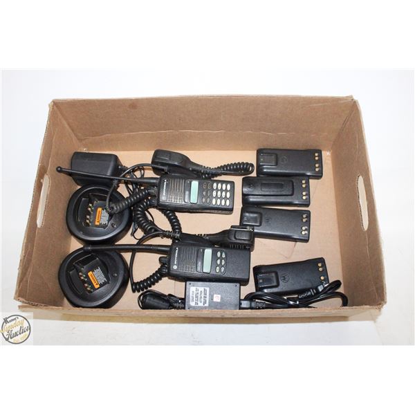 MOTOROLA PROGRAMMBLE 2 WAY RADIOS.