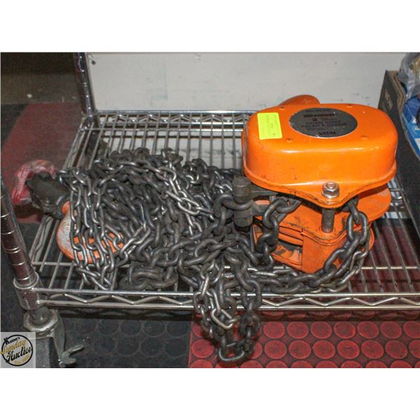 WESTWARD 2 TON CHAIN HOIST
