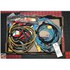 Image 1 : BOX W/BOOSTER CABLES+EXTENSION CORDS