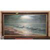 Image 1 : FRAMED LOUIS AUGUST " GREEN GLOWS THE SEA " PRINT