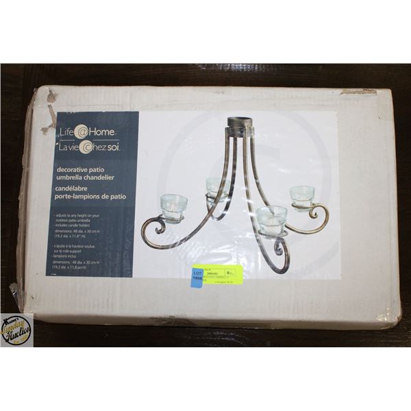 NEW DECOR PATIO UMBRELLA CHANDELIER