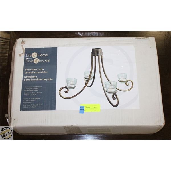 NEW DECOR PATIO UMBRELLA CHANDELIER