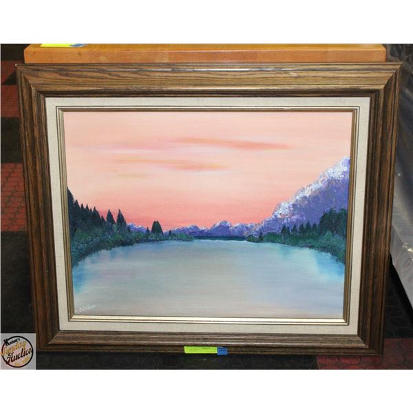 1984 ORANGE SKIES BY GAIRDNER 19" X 13"
